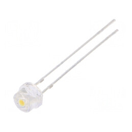LED Alb Cald 4,8mm 1560-2180mcd 100° Convex | Electronic-mag.ro | Componente Electronice
