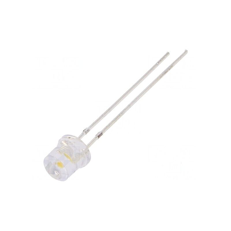 LED 5mm Alb Cald 1120-1560mcd 140° Plat 108mW | Electronic-mag.ro | Componente Electronice