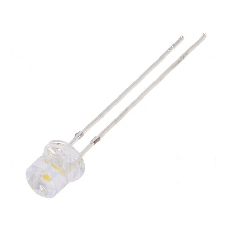 LED 5mm Alb Cald 1120-1560mcd 140° Plat 108mW | Electronic-mag.ro | Componente Electronice
