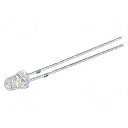 LED 3mm Alb Cald 10000-12000mcd 30° Convex | Electronic-mag.ro | Componente Electronice