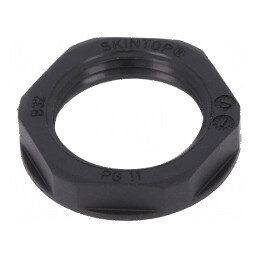Piuliță PG11 poliamidă neagră 24mm UL94V-2 -20÷100°C | Electronic-mag.ro | Componente Electronice