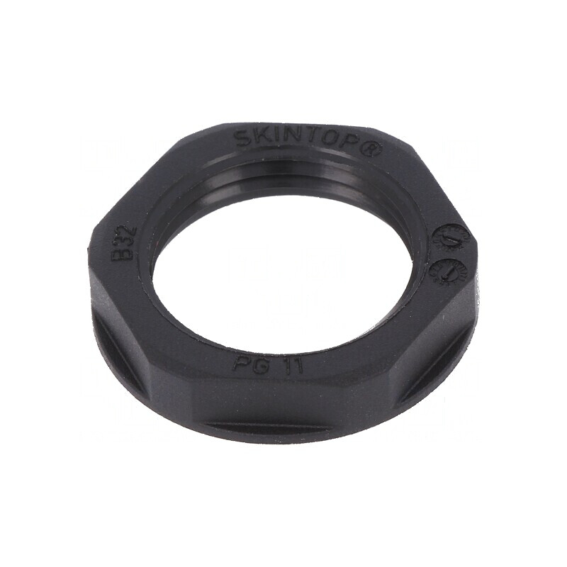 Piuliță PG11 poliamidă neagră 24mm UL94V-2 -20÷100°C | Electronic-mag.ro | Componente Electronice