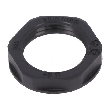 Piuliță PG11 poliamidă neagră 24mm UL94V-2 -20÷100°C | Electronic-mag.ro | Componente Electronice