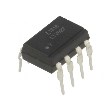 Optocuplor THT 5kV cu 2 ieșiri tranzițori, 50% CTR la 5mA | Electronic-mag.ro | Componente Electronice