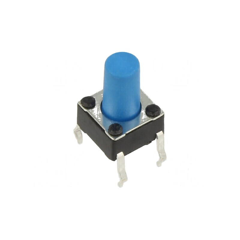Microîntrerupător TACT SPST-NO 0,05A/12VDC THT | Electronic-mag.ro | Componente Electronice