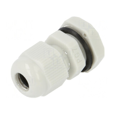 Garnitură de etanșare PG7 poliamidă gri deschis  | Electronic-mag.ro | Componente Electronice