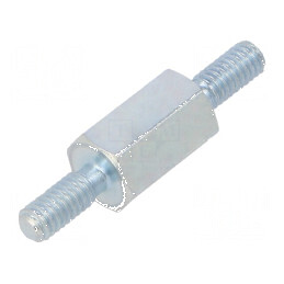 Piuliță distanțieră filetată 8mm M2.5 hexagonală | Electronic-mag.ro | Componente Electronice