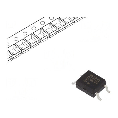Optocuplor SMD 3,75kV 80V 1 Canal OUT Tranzistori | Electronic-mag.ro | Componente Electronice