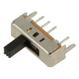 Comutator glisant Poz 3 SP3T 0,3A/50VDC ON-ON-ON THT 2,45N | Electronic-mag.ro | Componente Electronice