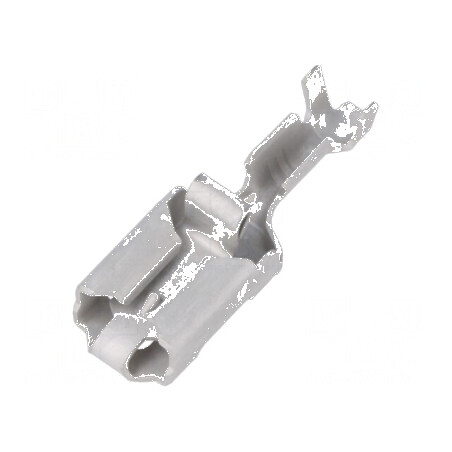 Terminal plat 6,3mm mamă 0,5÷1,5mm2 crimpat pe cablu | Electronic-mag.ro | Componente Electronice