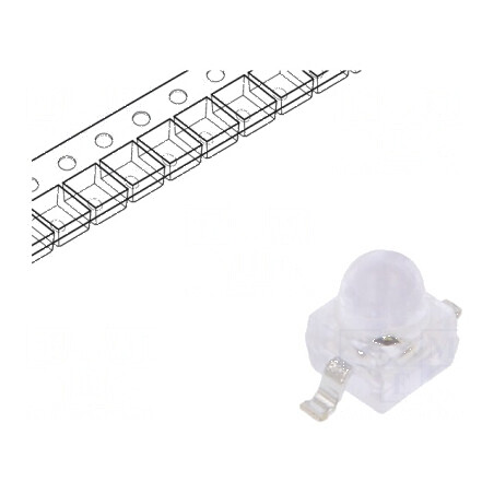 LED SMD 0808 Galben 661-892mcd 2x2,1x2,7mm 25° 20mA 160mW | Electronic-mag.ro | Componente Electronice