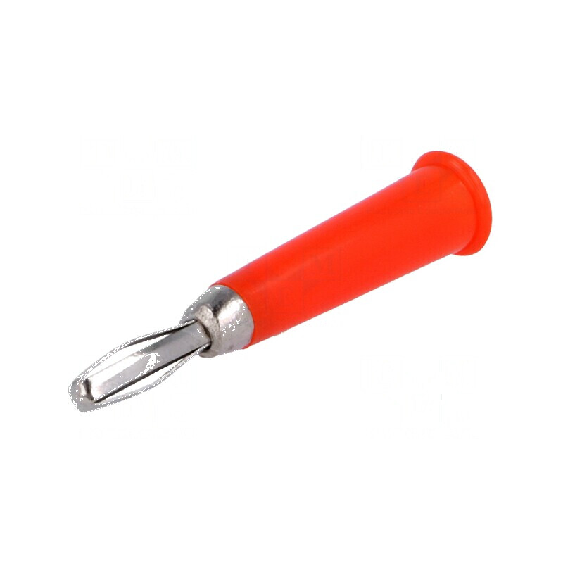 Conector banană 4mm roşu neizolat 60VDC 48mm | Electronic-mag.ro | Componente Electronice Conector banană 4mm roşu neizolat 60VDC 48mm | Electronic-mag.ro | Componente Electronice