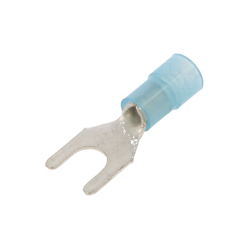 Vârf furcă M5 5,2mm pentru cablu 1,5-2,5mm² izolată | Electronic-mag.ro | Componente Electronice