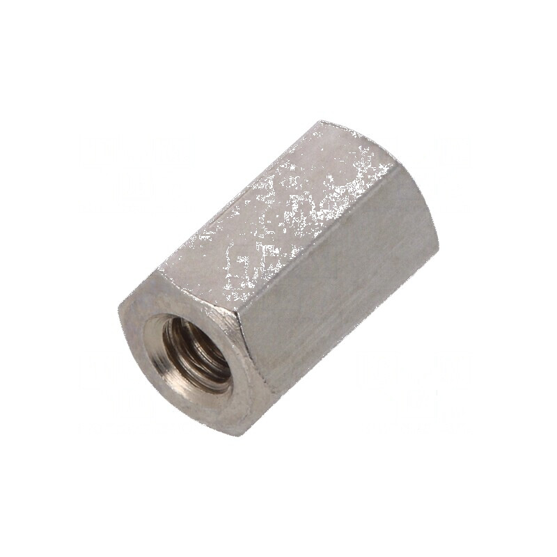 Piuliță distanțieră filetată 8mm UNC4-40 alamă | Electronic-mag.ro | Componente Electronice