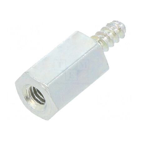 Piuliță distanțieră filetată 8mm M2,5 hexagonală | Electronic-mag.ro | Componente Electronice