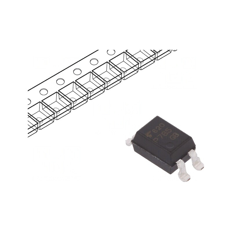 Optocuplor SMD 5kV 80V cu 1 Canal și Ieșire Tranzistori | Electronic-mag.ro | Componente Electronice
