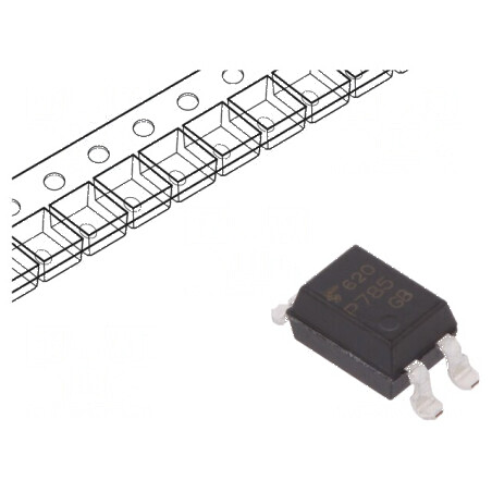Optocuplor SMD 5kV 80V cu 1 Canal și Ieșire Tranzistori | Electronic-mag.ro | Componente Electronice