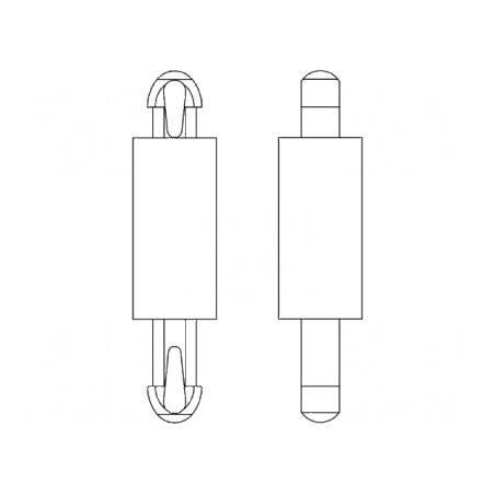 Distanțier PCB Poliamidă 66 14mm Clichet | Electronic-mag.ro | Componente Electronice