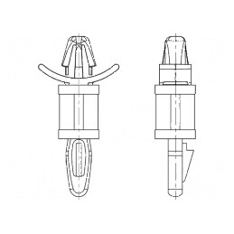 Distanțier PCB Poliamidă 15,9mm Clichet Naturală | Electronic-mag.ro | Componente Electronice