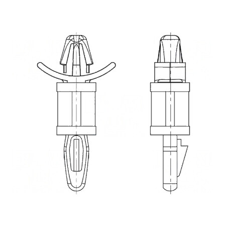 Distanțier PCB Poliamidă 15,9mm Clichet Naturală | Electronic-mag.ro | Componente Electronice