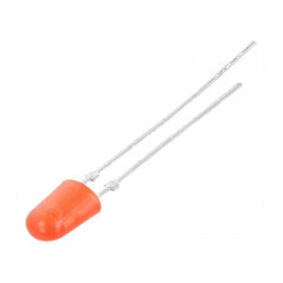 LED oval roșu 5,1x3,7x7mm 1100-4180mcd 20mA 2,1-2,6VDC | Electronic-mag.ro | Componente Electronice