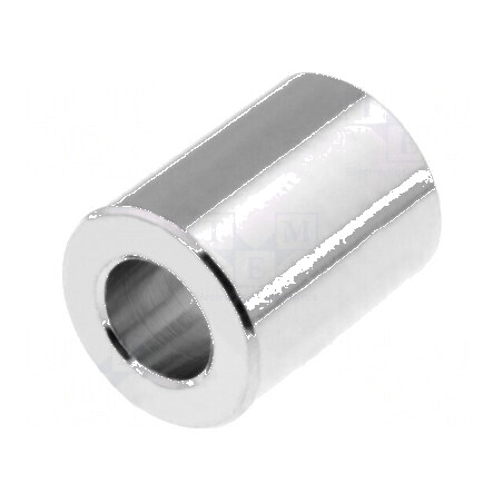 Manşon distanţier cilindric 6mm alamă nichelată | Electronic-mag.ro | Componente Electronice