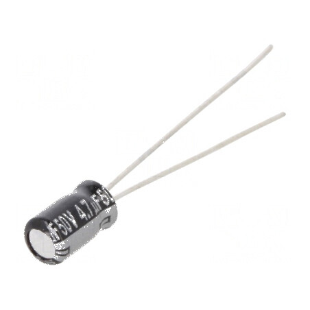 Condensator electrolitic THT 4,7uF 50V Ø4x7mm 1,5mm Raster | Electronic-mag.ro | Componente Electronice