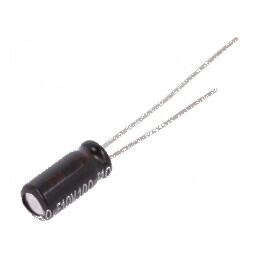 Condensator electrolitic THT 100uF 10VDC Ø5x11mm 2mm Raster | Electronic-mag.ro | Componente Electronice