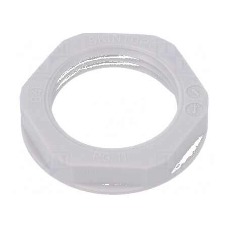Piuliță PG11 poliamidă UL94V-2 24mm gri deschis -20÷100°C | Electronic-mag.ro | Componente Electronice