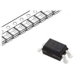 Optocuplor SMD 1 OUT, tranzistori, izolație 5kV, Uce 35V, rolă | Electronic-mag.ro | Componente Electronice
