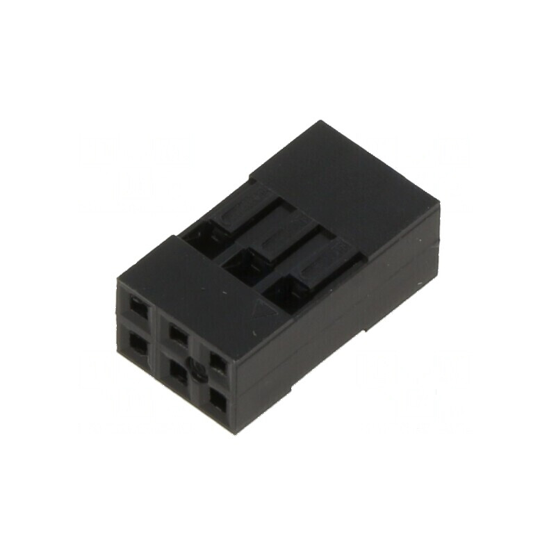 Conector şiruri pini mufă mamă 2,54mm 6 pini fără contacte | Electronic-mag.ro | Componente Electronice