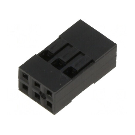 Conector şiruri pini mufă mamă 2,54mm 6 pini fără contacte | Electronic-mag.ro | Componente Electronice