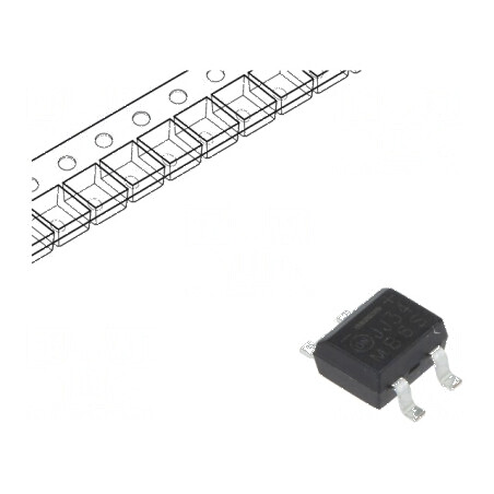 Punte redresoare monofazată Urmax 600V 0,5A 35A MBS | Electronic-mag.ro | Componente Electronice