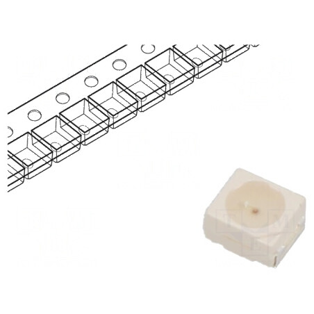 LED SMD 3528 galben 8÷20mcd 3,5x2,8mm 120° 20mA λd: 590nm | Electronic-mag.ro | Componente Electronice