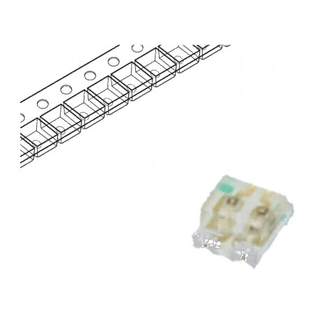 LED SMD 0605 galben/verde 1,25x1,6mm 20mA 120° | Electronic-mag.ro | Componente Electronice