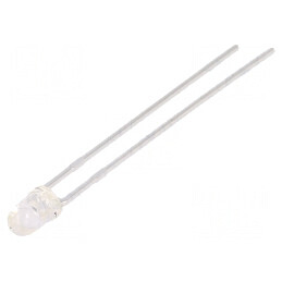 Emițător IR 3mm 940nm transparent 5-10mW 34° THT 20mA | Electronic-mag.ro | Componente Electronice