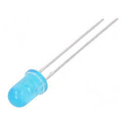 LED 5mm Albastru 600-1000mcd 20° Convex | Electronic-mag.ro | Componente Electronice