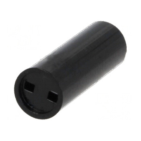 Bucșă de distanțare LED neagră Øext 5mm ØLED 3mm Lungime 7,6mm | Electronic-mag.ro | Componente Electronice