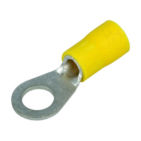 Vârf inelar M6 Ø 6,5mm 2,5-6mm² crimpat cablu izolat | Electronic-mag.ro | Componente Electronice