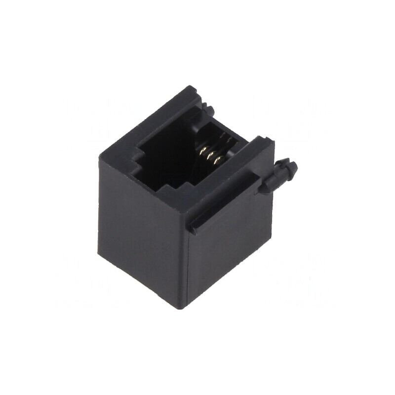Conector RJ9 4p4c THT 90° | Electronic-mag.ro | Componente Electronice