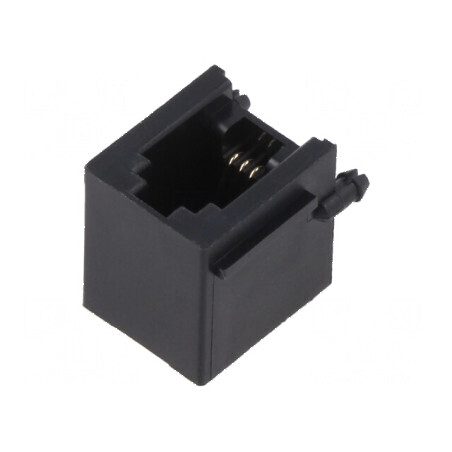 Conector RJ9 4p4c THT 90° | Electronic-mag.ro | Componente Electronice