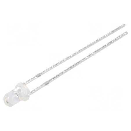 Emițător IR 3mm transparent 36° 880nm THT 20mA 100mW | Electronic-mag.ro | Componente Electronice