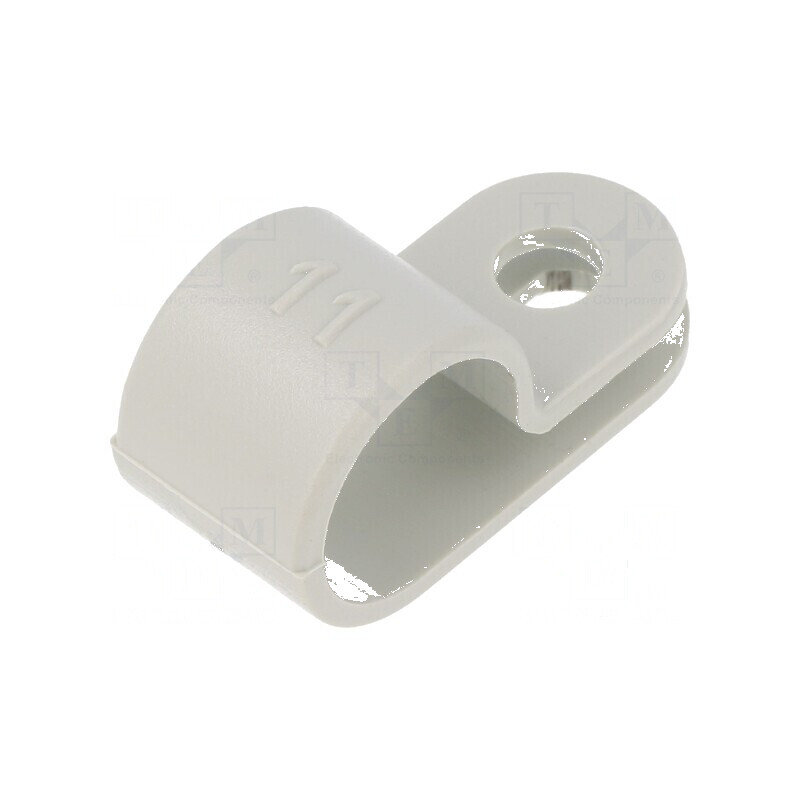 Clipsuri tip P pentru cabluri Ø11mm W: 10mm | Electronic-mag.ro | Componente Electronice Clipsuri tip P pentru cabluri Ø11mm W: 10mm | Electronic-mag.ro | Componente Electronice