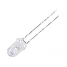 LED 5mm albastru 1560-2180mcd 60° convex | Electronic-mag.ro | Componente Electronice