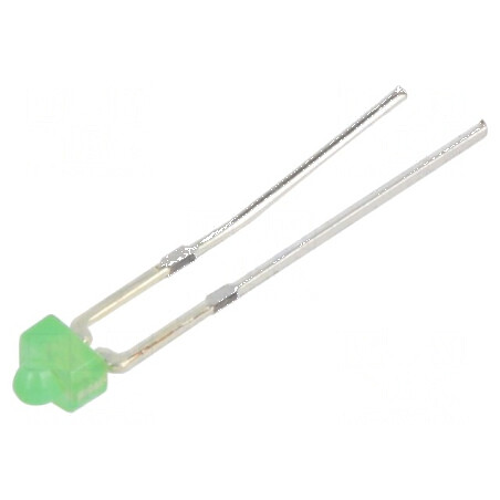 LED Verde 750-1120mcd 30° Convex 2,54mm THT | Electronic-mag.ro | Componente Electronice