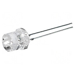 LED 8mm portocalie 1560-2180mcd 140° plat | Electronic-mag.ro | Componente Electronice