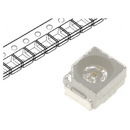 LED SMD 3528 PLCC2 Verde 330mcd 3,5x2,8x1,9mm 120° 20mA | Electronic-mag.ro | Componente Electronice