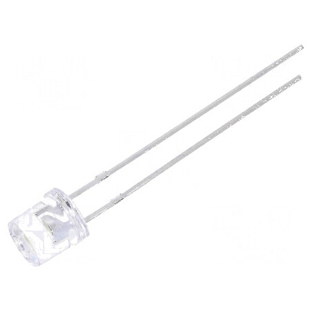 LED 5mm alb rece 1560÷3000mcd 140° plat | Electronic-mag.ro | Componente Electronice