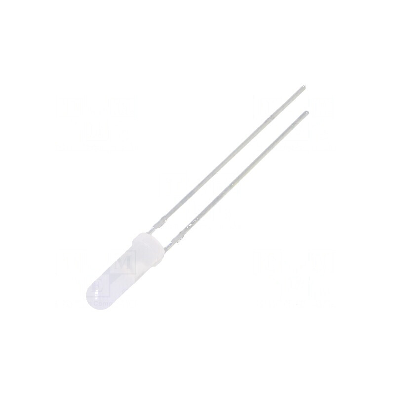 LED 3mm roșie 100-150mcd 150° convex | Electronic-mag.ro | Componente Electronice