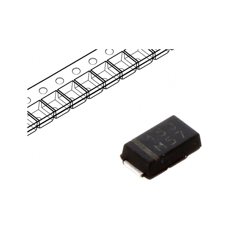 Diodă redresoare SMD 600V 1,5A DO220AA SMP Ufmax 0,868V | Electronic-mag.ro | Componente Electronice